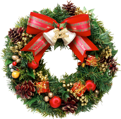 High Res Christmas Wreath