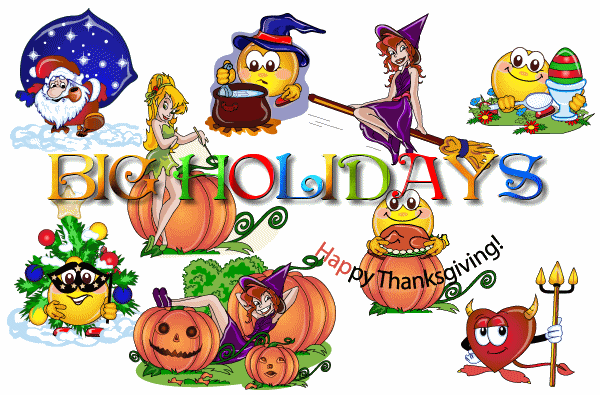 Holidays Thanksgiving Emoticons