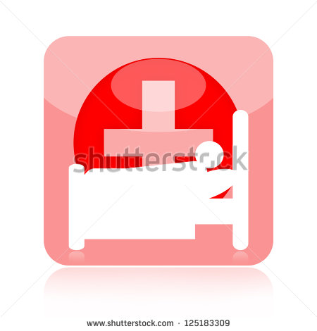 Hospital Patient Bed Icon
