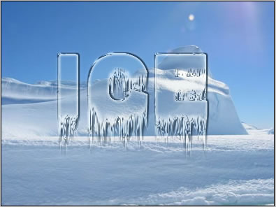 Ice Text Effect Photoshop