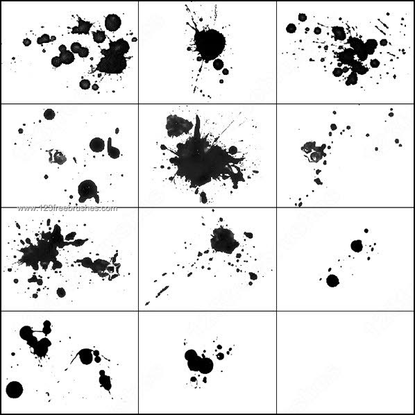 Ink Splatter Photoshop Brush