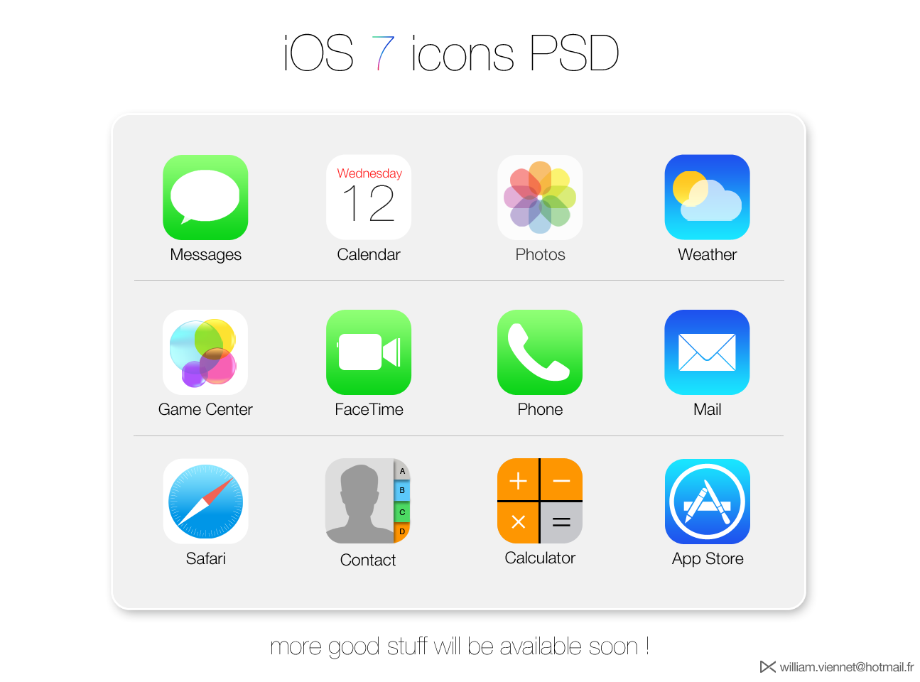 iOS 7 App Icon Vector iOS 7 App Icon Vector