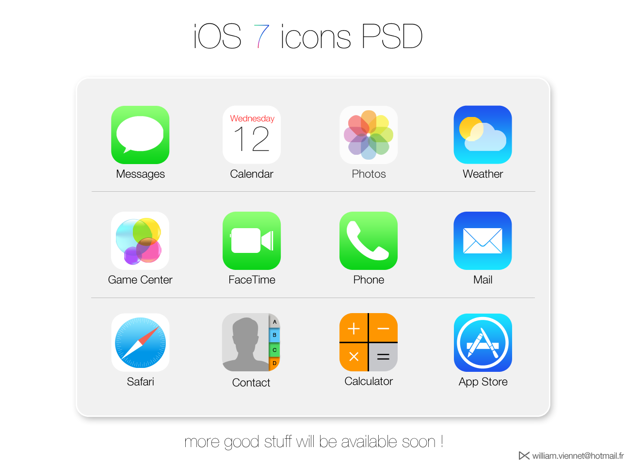 iOS 7 App Icon Vector