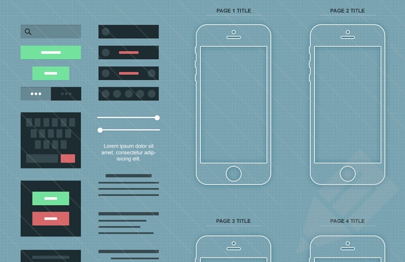 iPhone App Wireframes