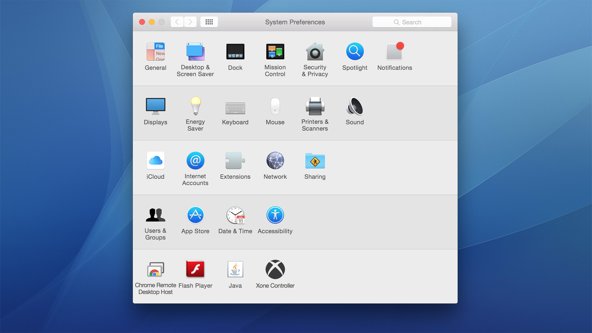Mac OS X System Preferences Icon