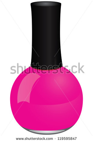 Maroon Nail Polish Bottle