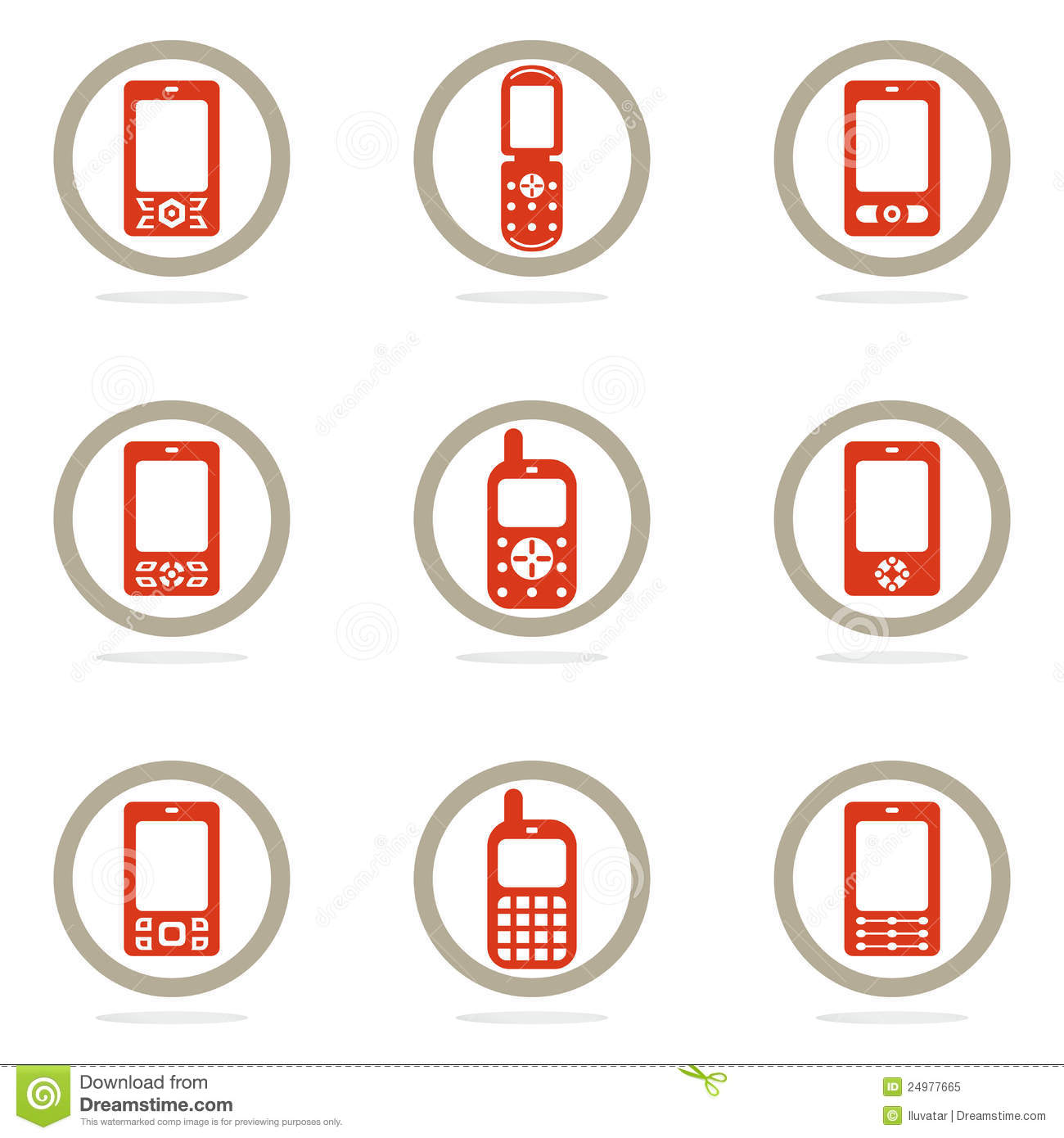 Mobile Phone Icon Set