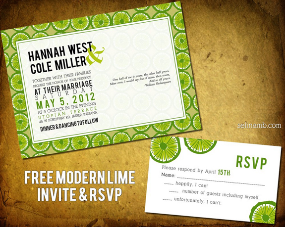 Modern Wedding Invitation Templates Free