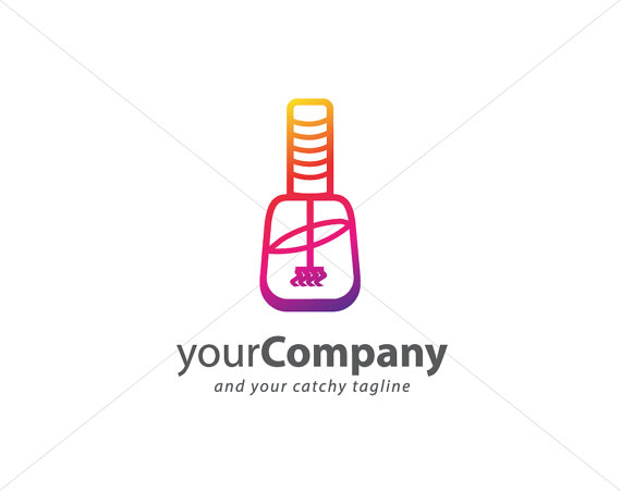 Nail Polish Bottle Logo