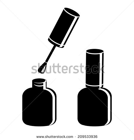 Nail Polish Bottle Silhouette