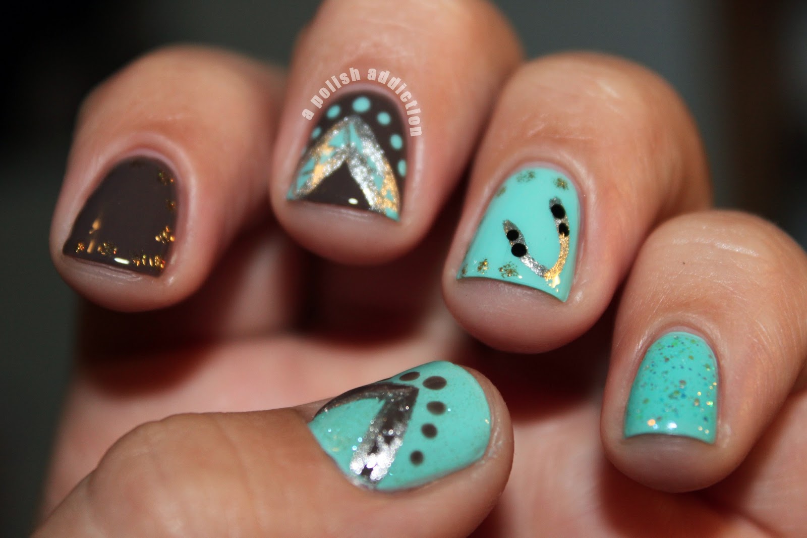 Native American Nail Art Design