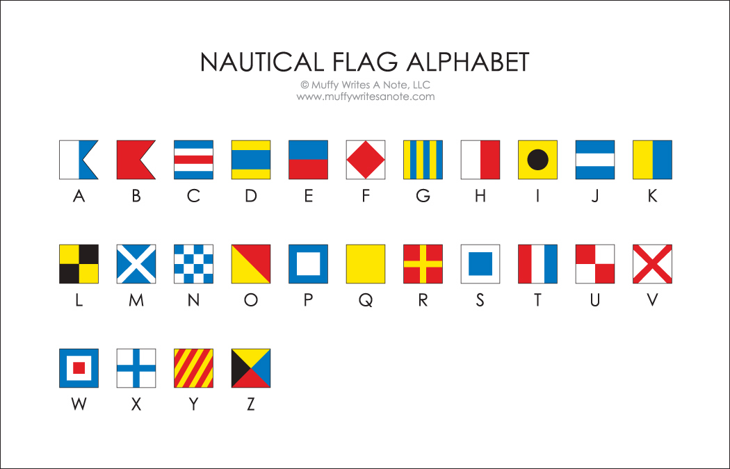 8 Nautical Flag Alphabet Font Images