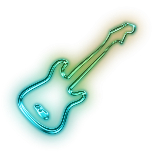 Neon Green Guitar