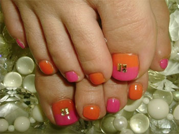 New Year Toe Nail Art Designs