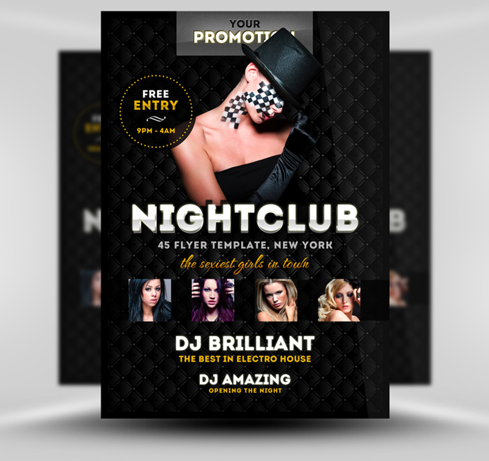 Nightclub Flyer PSD Template