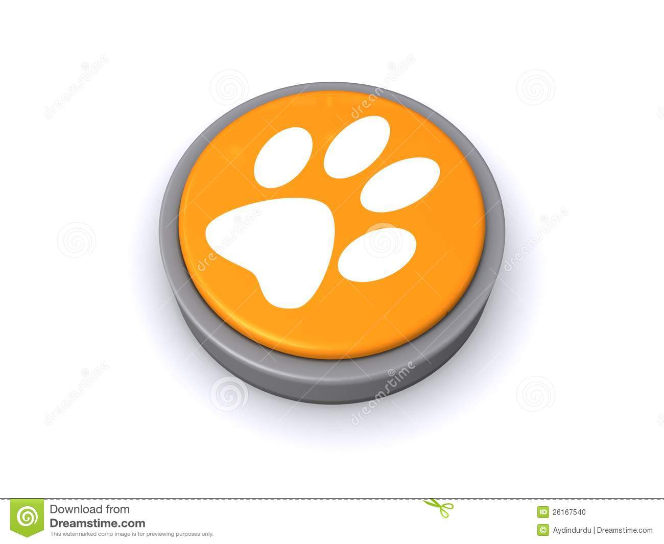Paw Print Buttons