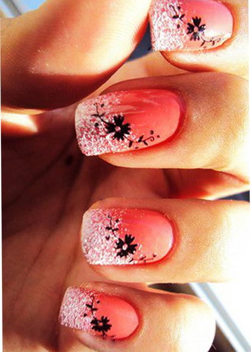 Peach Color Nail Designs Peach Color Nail Designs