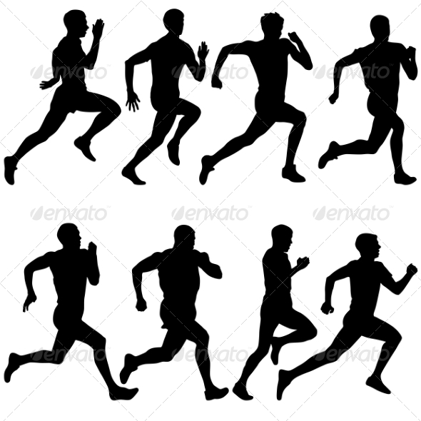 Person Running Silhouette