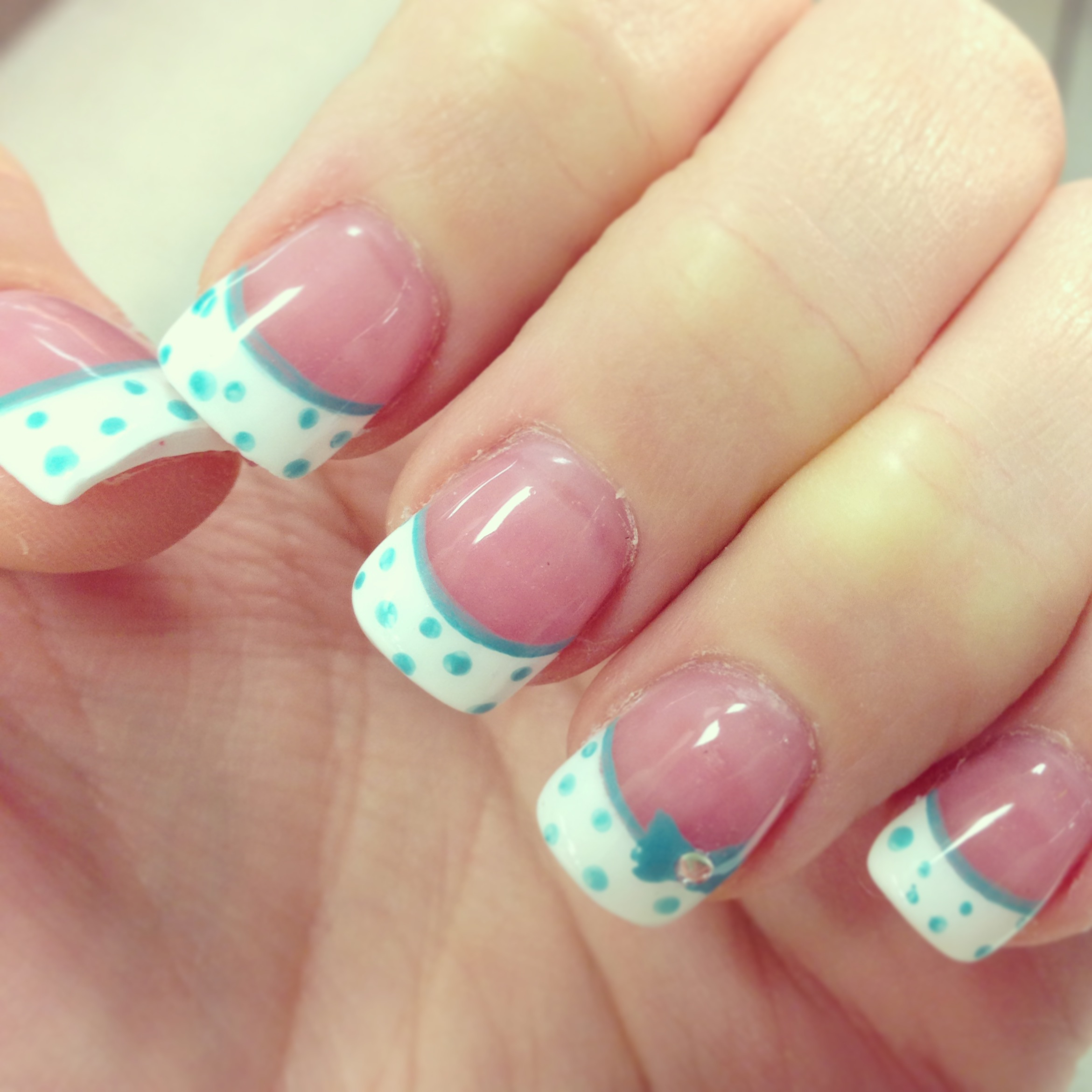 Polka Dot Nail Design