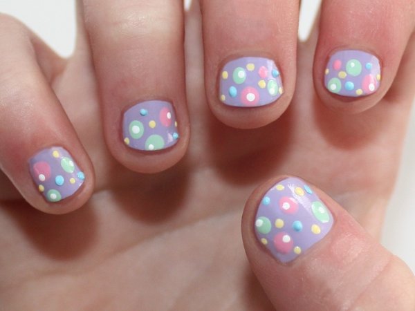 Polka Dot Nail Design