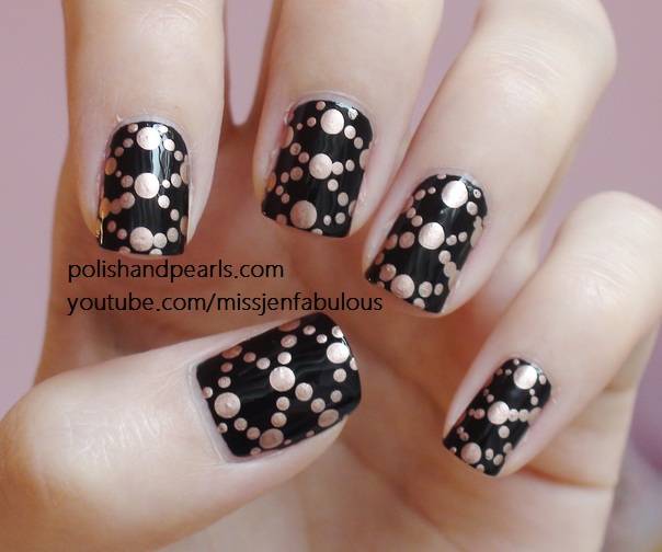 Polka Dot Nail Design