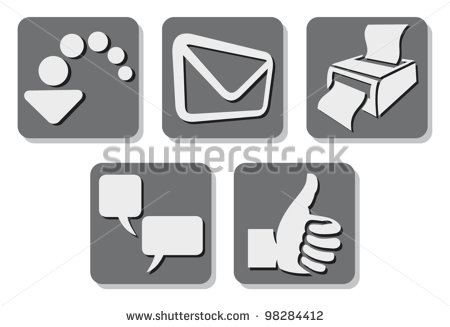 Printer Button Icon Printer Button Icon
