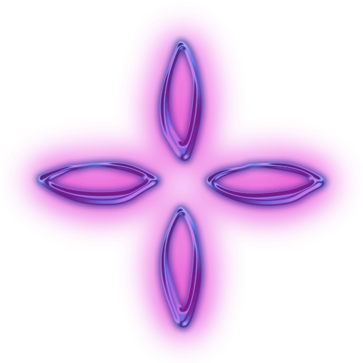 Purple Four-Point Star