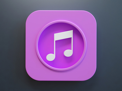 Purple iTunes Icon