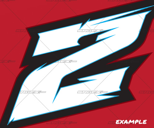 Race Car Number Vector Graphics