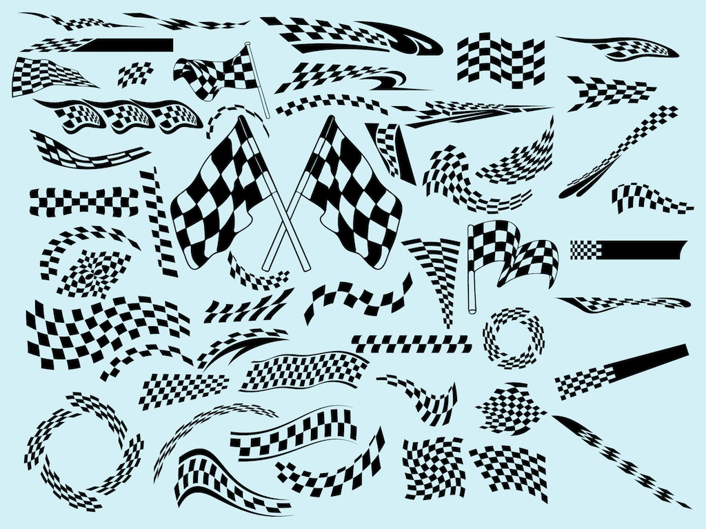 Racing Flags Vector Graphics