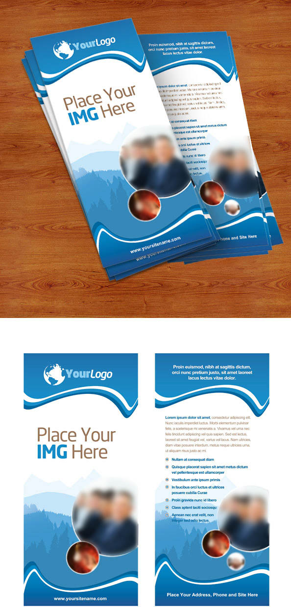 Rack Card Template PSD Rack Card Template PSD