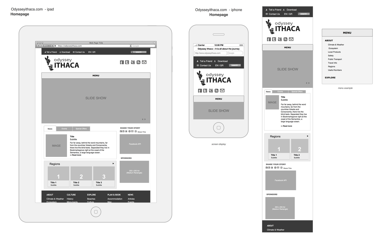 Responsive Web Design Wireframes