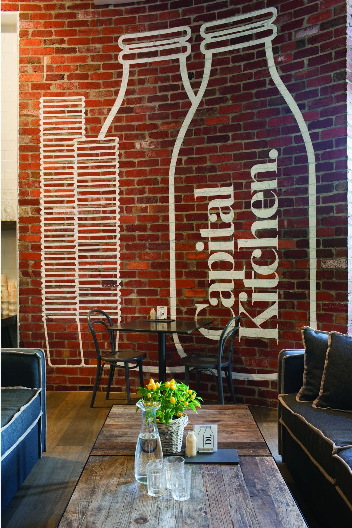 Restaurant Interior Brick Walls