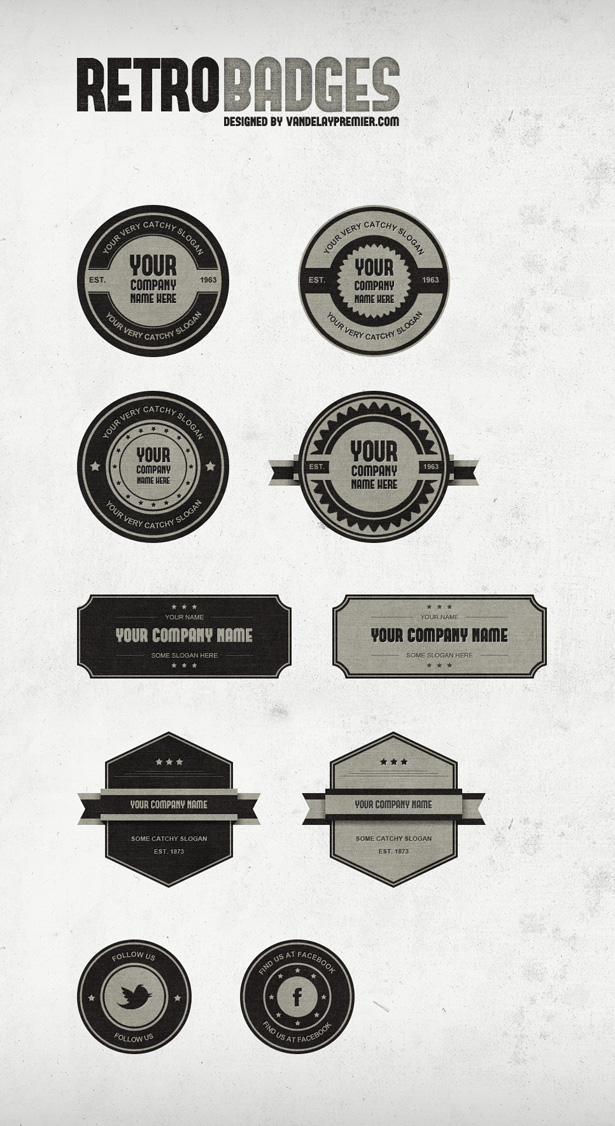 Retro Badge PSD Retro Badge PSD