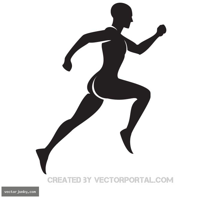 Runner Silhouette Clip Art Free