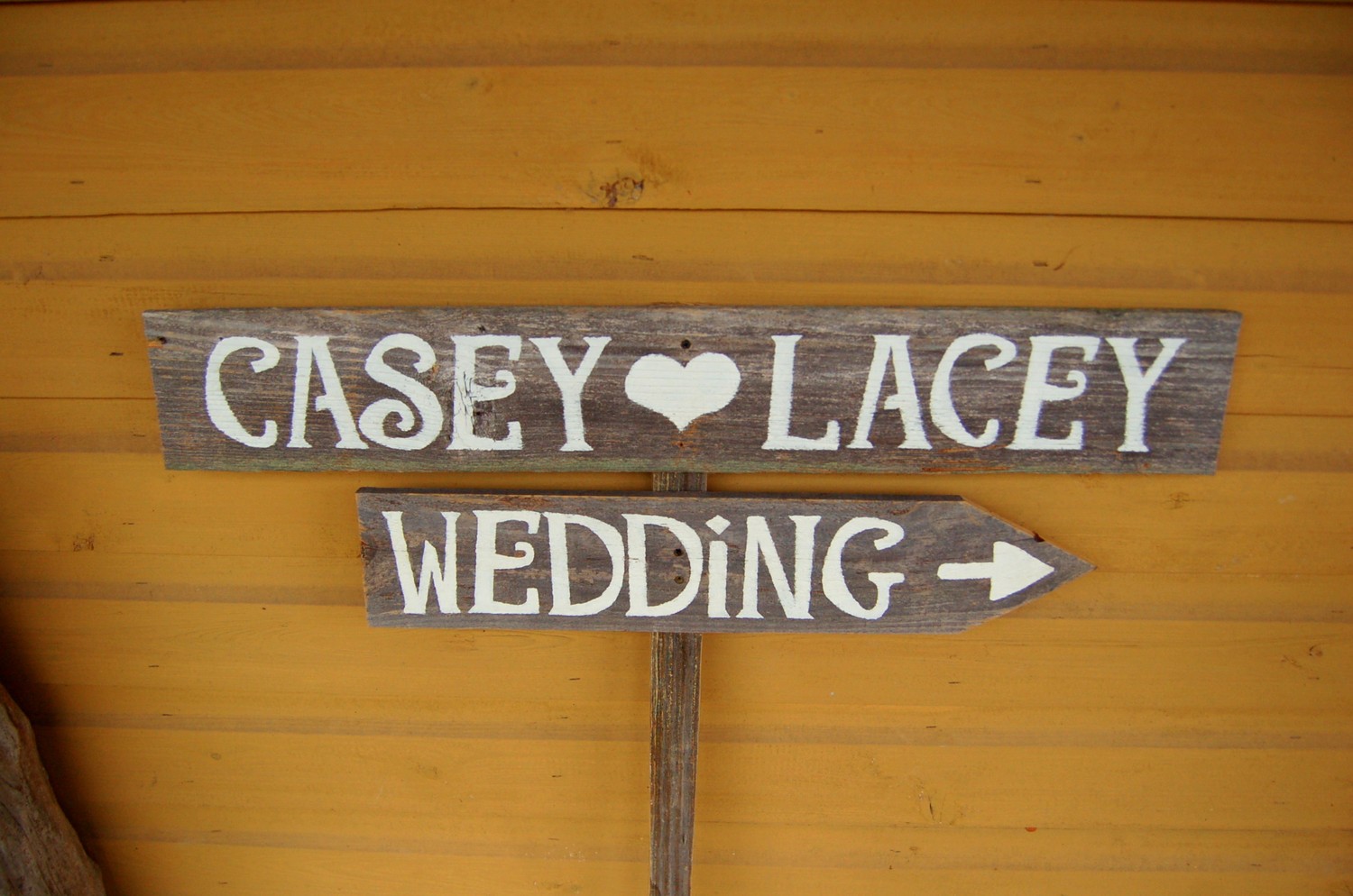 Rustic Wooden Wedding Sign