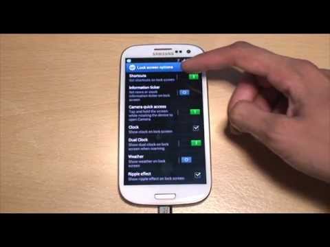 Samsung Galaxy S3 Lock Screen
