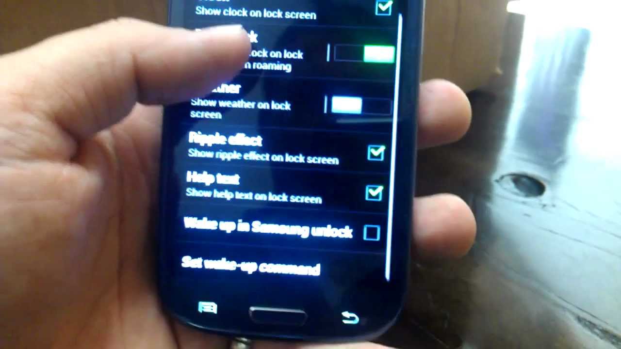 Samsung Galaxy S3 Screen Icons
