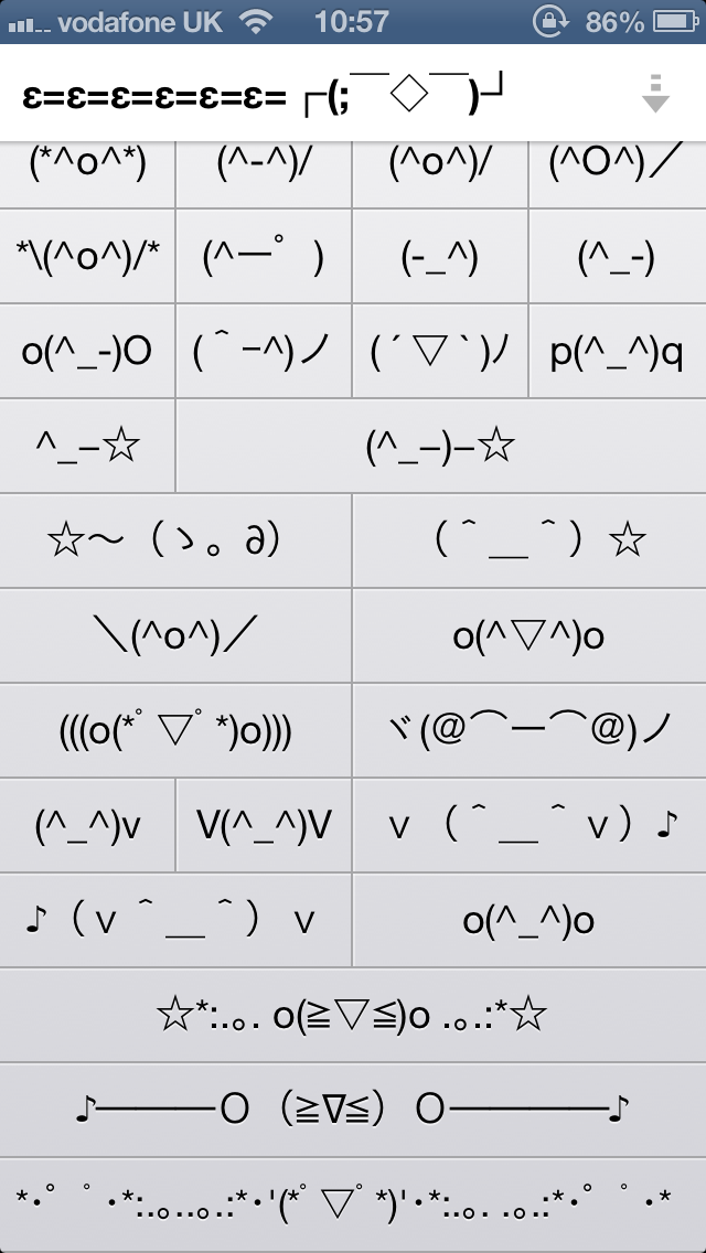 Smiley-Face Emoticons Keyboard