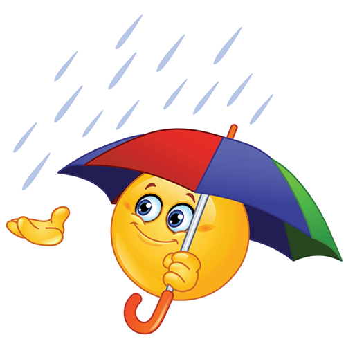 Smiley Face with Umbrella Smiley Face with Umbrella