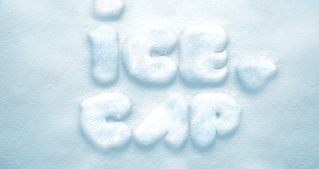 Snow Text Effect Photoshop