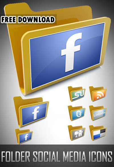 Social Media Folder Icon Social Media Folder Icon