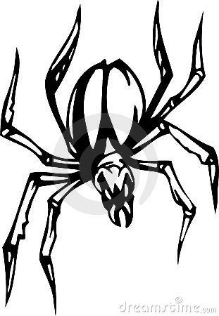 Spider Web Halloween Cartoon