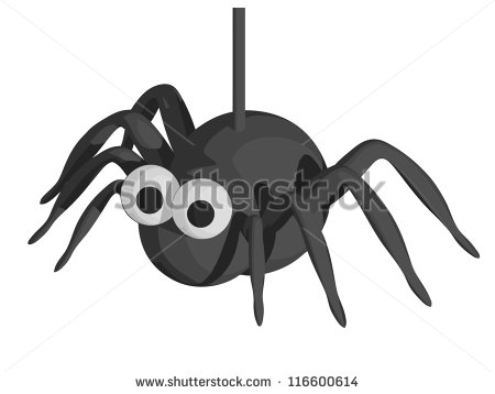 Spider Web Halloween Cartoon