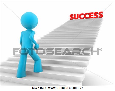 Stairs to Success Clip Art
