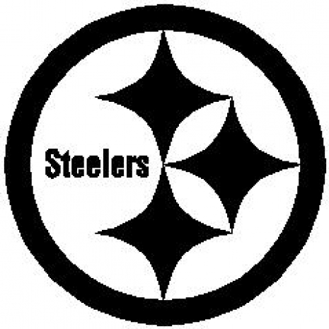 Steelers Logo Black and White