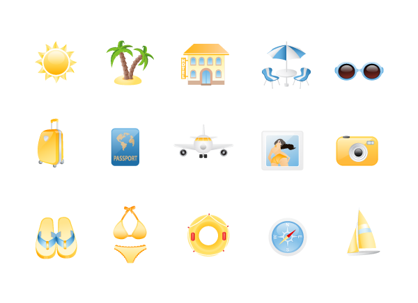 Summer Holiday Icons