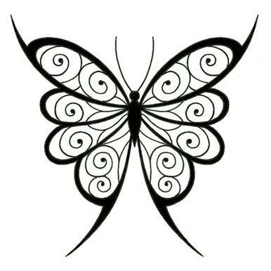 Swirl Pattern Vector Wings