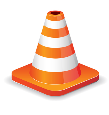 12 Vector Traffic Cone Icon Images