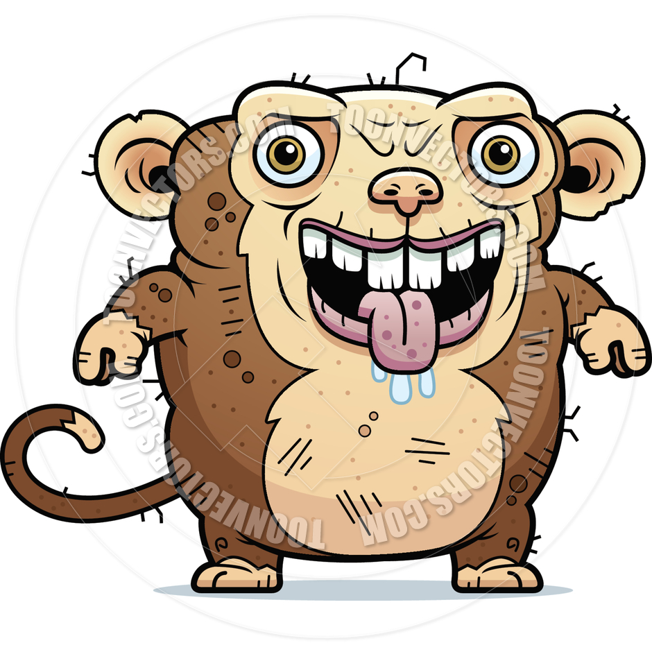 Ugly Cartoon Monkey
